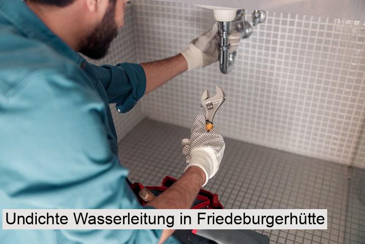 Undichte Wasserleitung in Friedeburgerhütte